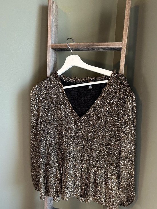 Aqua Tops - Aqua Peplum Blouse